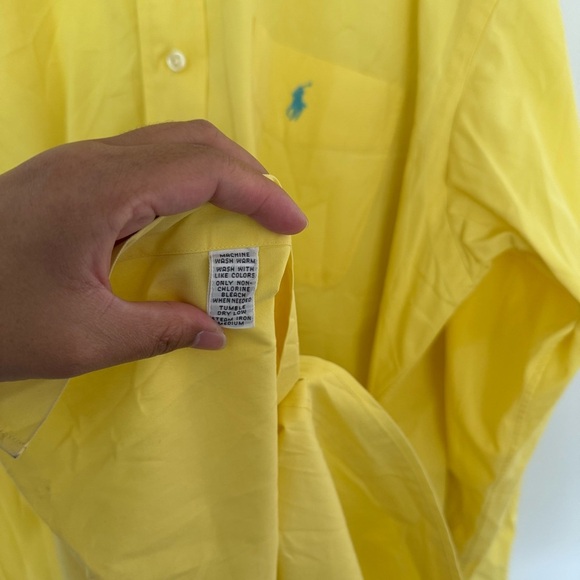 Ralph Lauren Blake Yellow Button-Down Shirt - Picture 4 of 4